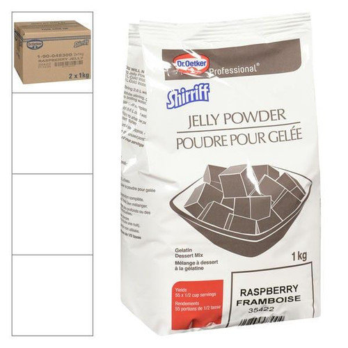  Dr Oetker Shirriff Gelatin Raspberry Powder 1 KG/2.2 lbs 