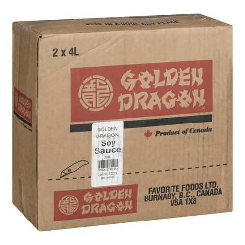GOLDEN DRAGON Golden Dragon Chinese Soy Sauce 4L/135.26oz  GOLDEN DRAGON Golden Dragon Chinese Soy Sauce 4L/135.26oz