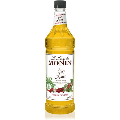 Monin Agave Spicy Sweetner Syrup 1LTR/33.81oz (4/Case)