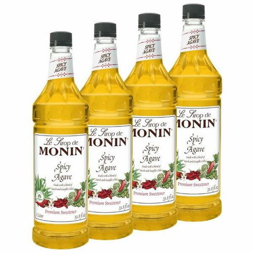 Monin Agave Spicy Sweetner Syrup 1LTR/33.81oz (4/Case)   Monin Agave Spicy Sweetner Syrup 1LTR/33.81oz (4/Case)