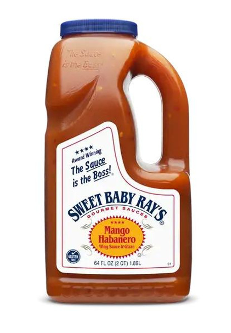  Sweet Baby Ray's Mango Habanero Sauce 64oz/1.89Liter - 4/Case (PALLET OF 48 CASES) 