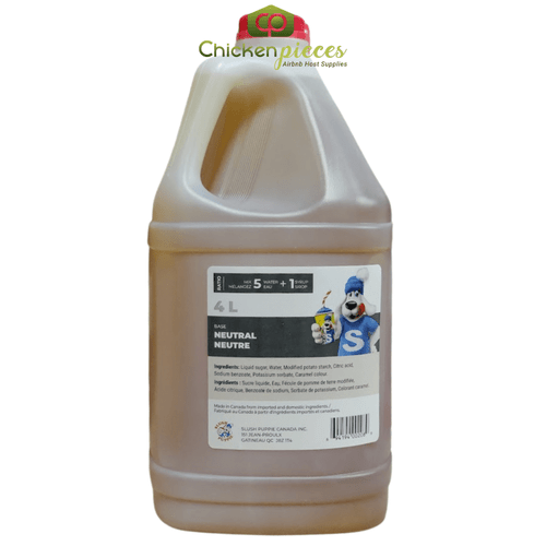Slush Puppie Neutral Base Slushy Syrup 5:1 Concentrate 135 oz/4 Litre-chicken pieces