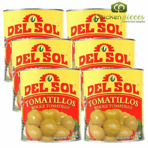 DEL SOL Del Sol Whole Tomatillos 2.83Kg/100oz Bulk Food Service - 6/Case 