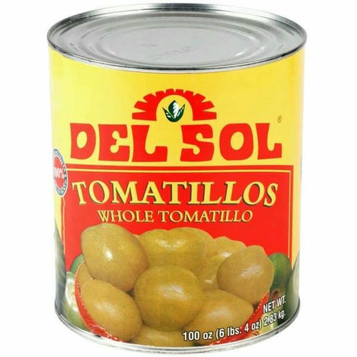 DEL SOL Del Sol Whole Tomatillos 2.83Kg/100oz Bulk Food Service - 6/Case (PALLET OF 55 CASES) 