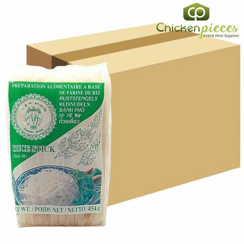  Erawan Medium Rice Stick Noodles 454gr/16Oz (30/Case) 