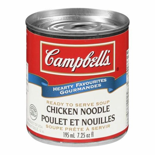  Campbell's Chicken Noodle Soup, Ez Open Can 195ml/7.25oz (12/Case) 