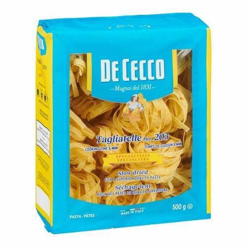  De Cecco Tagliatelle Nest Pasta, #203 500g/17.63oz (8/Case) 