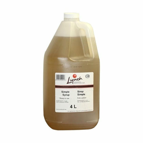 Lynch Foods Beverage Syrup, Simple 4L/1.057 gallon (2/Case)