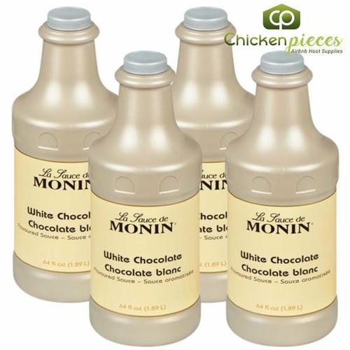  Monin White Chocolate Sauce 64oz/2.16 LBS (4/Case) 