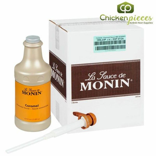 Monin Caramel Sauce 64oz/4Lbs (4/Case)   Monin Caramel Sauce 64oz/4Lbs (4/Case)