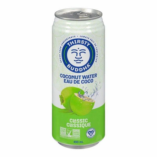 THIRSTY BUDDHA Thirsty Buddha All Natural Coconut Water Can 490ml/16.57 oz (12/Case) 