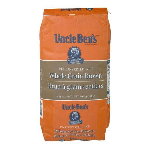  Uncle Bens Rice Brown Whole Grain 9.07KG/20 LBS 