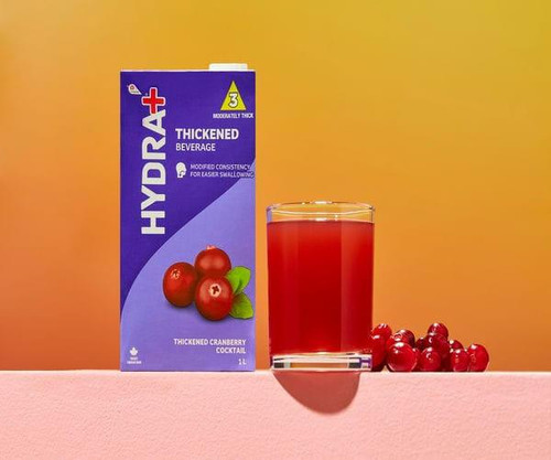 HYDRA+ Hydra+ Cranberry Juice, IDDSI 3 Thickened  Beverage 1 L/33 oz  HYDRA+ Hydra+ Cranberry Juice, IDDSI 3 Thickened  Beverage 1 L/33 oz