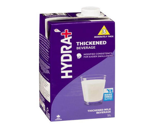 Hydra+ Milk, IDDSI 3 Thickened Beverage, 1L/33.8 oz bulk supply — professional quality, HYDRA+