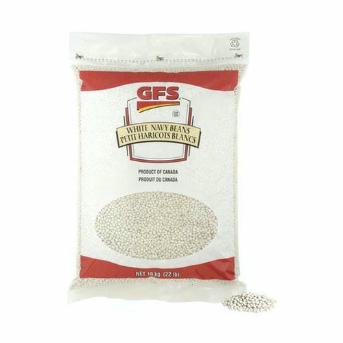  Gordon Choice GFS Dry White Navy Beans Bulk 10Kg/22.05 LBS Bulk | 50 BAGS PER PALLET 