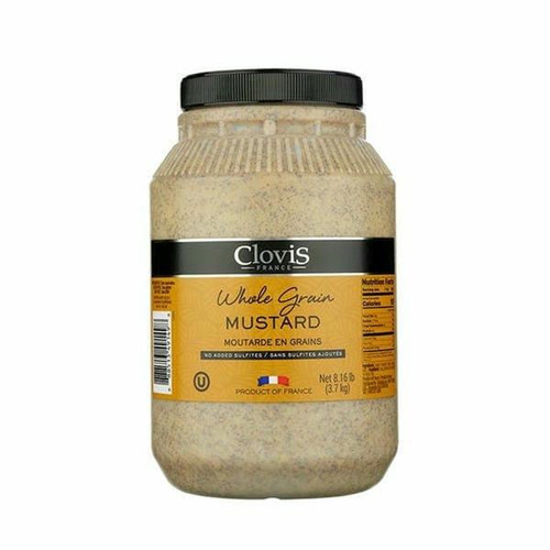  Clovis Whole Grain Mustard Bulk 130.56oz | 2/CASE | 50 CASES PER PALLET-(Total 100 Units) 