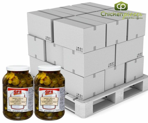  Gordon Choice GFS Mixed Sweet Pickles Bulk 4 Liter | 2/CASE | 50 CASES PER PALLET-(Total 100 Units) 