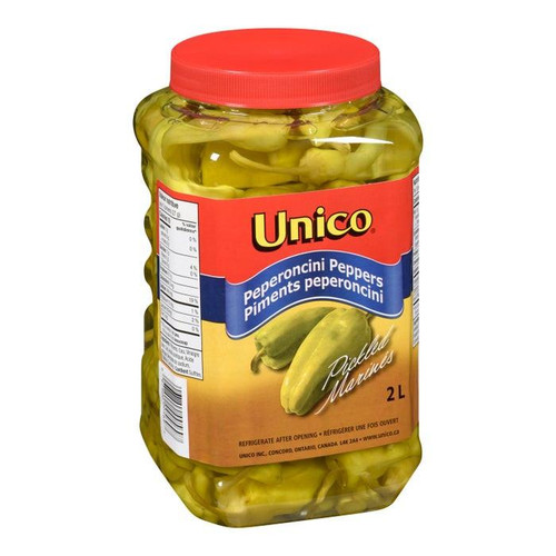 UNICO Unico Pickled Pepperoncini Peppers Bulk 2L | 6/CASE | 50 CASES PER PALLET-(Total 300 Units) 