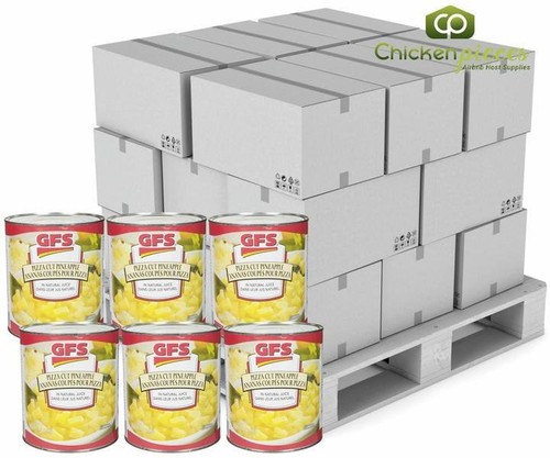  Gordon Choice GFS Pizza Cut Pineapples Natural Juice Bulk 2.84L | 6/CASE | 50 CASES PER PALLET-(Total 300 Units) 
