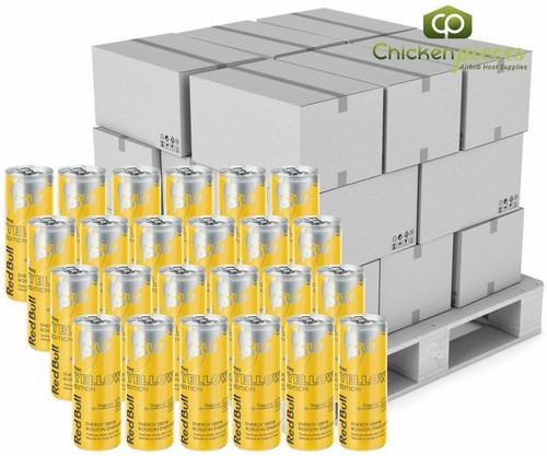  Red Bull Energy Drink Yellow Edition Can Bulk 250ml | 24/CASE | 50 CASES PER PALLET-(Total 1200 Units) 