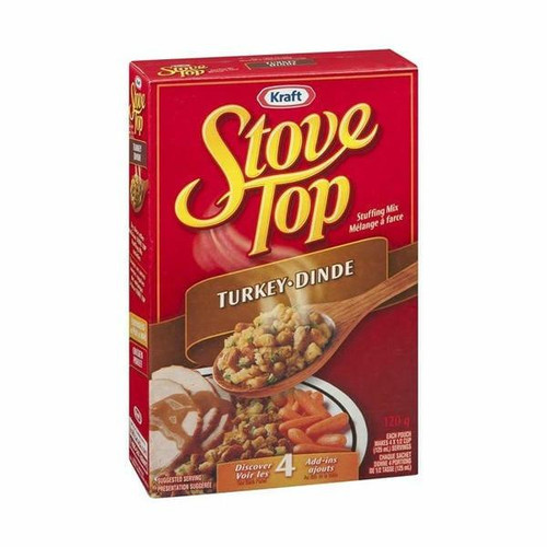 KRAFT Kraft Stove Top Turkey Stuffing 120g | 12/CASE | 50 CASES PER PALLET-(Total 600 Units) 