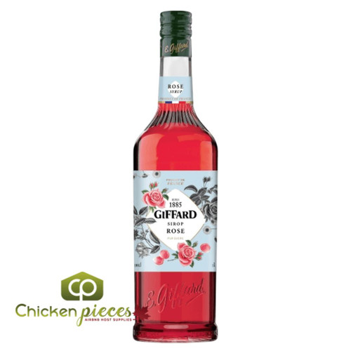  Giffard Giffard France Rose Flavoring Syrup, 1L 