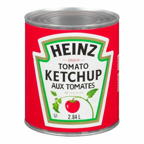  Heinz Ketchup, Can Bulk 2.84L | 6/CASE | 50 CASES PER PALLET-(Total 300 Units) 