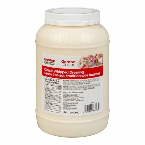  Gordon Choice GFS Whipped Salad Dressing Bulk 3.78 L| 2/CASE | 50 CASES PER PALLET-(Total 100 Units) 