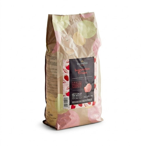 Valrhona  Valrhona Strawberry Inspiration - Fruit Chocolate Couverture, 3KG/6.6LBS