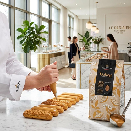 Valrhona  Valrhona 35% Dulcey - Blond Chocolate Couverture, 3KG/6.6LBS