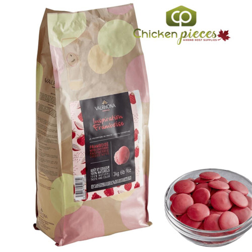 Valrhona  Valrhona Raspberry Inspiration - Fruit Chocolate Couverture, 3KG/6.6LBS   Valrhona  Valrhona Raspberry Inspiration - Fruit Chocolate Couverture, 3KG/6.6LBS