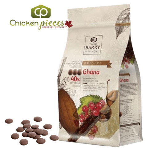 cacao barry Cacao Barry 40% Ghana "Origine Rare" - Milk Chocolate Couverture, 1KG/2.2LBS 