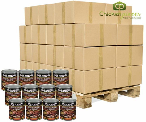 dos amigos Dos Amigos Chipotle Peppers In Adobo Bulk 199ml | 12/CASE | 50 CASES PER PALLET-(Total 600 units) 