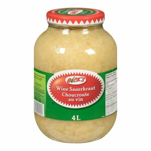  Bick's Wine Sauerkraut Bulk 4L | 2/CASE | 50 CASES PER PALLET-(Total 100 units) 