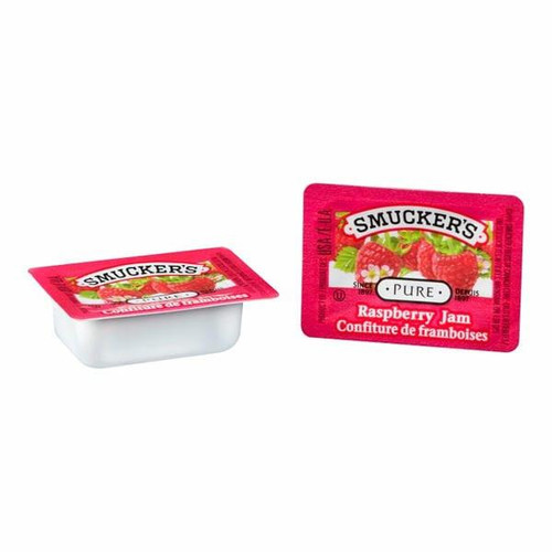  Smucker's Pure Raspberry Jam, Portion Bulk 10 ml | 200/CASE | 50 CASES PER PALLET-(Total 10000 units) 