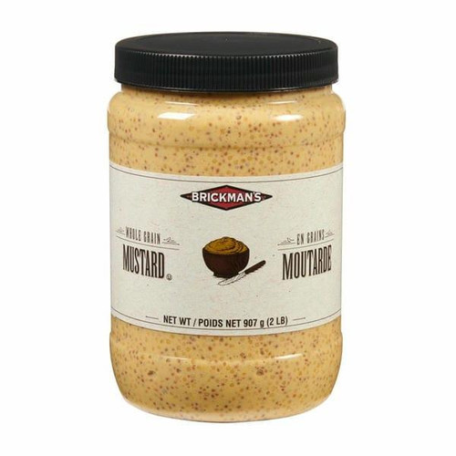  Brickman's Whole Grain Mustard Bulk 32 oz | 2/CASE | 50 CASES PER PALLET-(Total 100 units) 