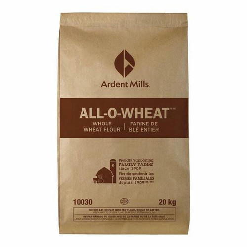  Ardent Mills All-O-Wheat Whole Wheat Flour, Bag Bulk 20 Kg | 2/CASE | 50 CASES PER PALLET-(Total 100 units) 