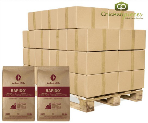 Ardent Mills Unbleached No-Time Dough Flour Bulk 20 Kg | 2/CASE | 50 CASES PER PALLET-(Total 100 units) 