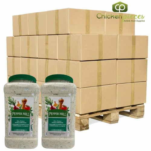  Pepper Mill Creamy Dill Pickle Ranch Dressing Bulk 3.78 Liters | 2/CASE | 50 CASES PER PALLET-(Total 100 units) 