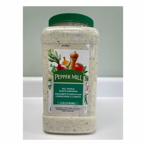  Pepper Mill Creamy Dill Pickle Ranch Dressing Bulk 3.78 Liters | 2/CASE | 50 CASES PER PALLET-(Total 100 units) 