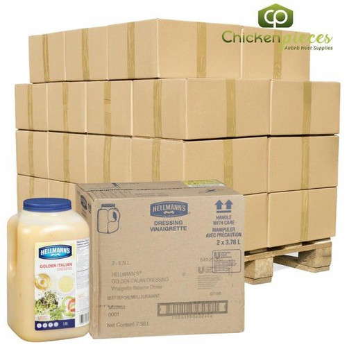  Hellmann's Classic Golden Italian Dressing Bulk 3.78 Liters | 2/CASE | 50 CASES PER PALLET-(Total 100 units) 