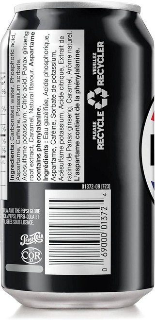 PEPSI Pepsi Zero Sugar – Zero Calorie Cola | 355ml/Unit, 32 Unit/Case 