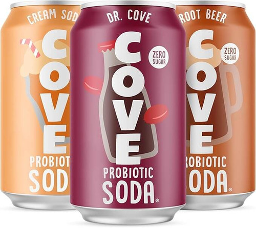 Cove Soda Classic Variety | 355ML/Unit, 15 Units/Case - chicken pieces