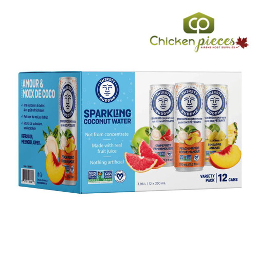 THIRSTY BUDDHA Thirsty Buddha Sparkling Coconut Water | 330ml/Unit  (12 Unit/Case)  THIRSTY BUDDHA Thirsty Buddha Sparkling Coconut Water | 330ml/Unit  (12 Unit/Case)