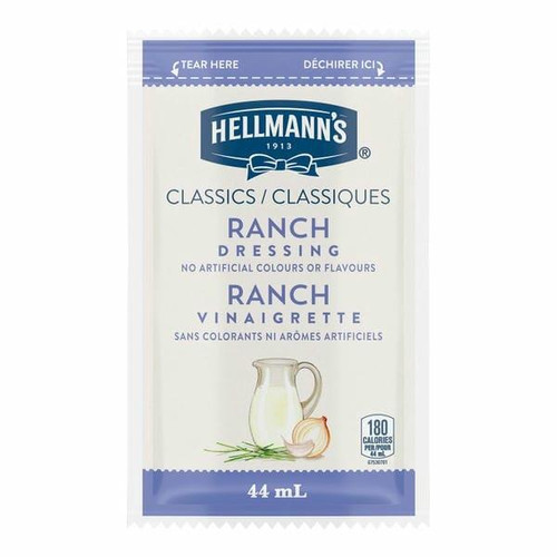  Hellmann's Classic Creamy Ranch Dressing Bulk 44ml | 102/CASE | 50 CASES PER PALLET-(Total 5100 units) 