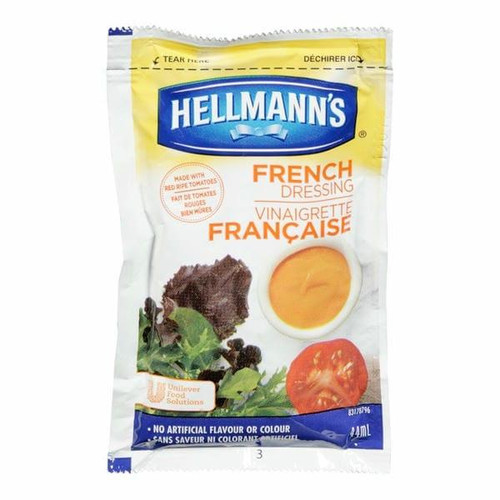  Hellmann's French Dressing, Portion Bulk 44ml | 102/CASE | 50 CASES PER PALLET-(Total 5100 units) 