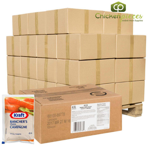KRAFT Kraft Creamy Ranch Dressing Bulk 40ml | 100/CASE | 50 CASES PER PALLET-(Total 5000 units) 