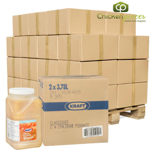 KRAFT Kraft Zesty Italian Dressing Bulk 3.78 Liters | 2/CASE | 50 CASES PER PALLET-(Total 100 units) 