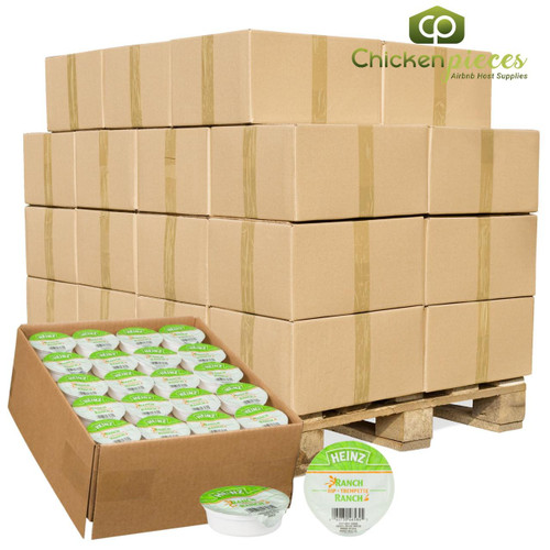 HEINZ Heinz Ranch Dipping Sauce Bulk 44ml | 100/CASE | 50 CASES PER PALLET-(Total 5000 units)  HEINZ Heinz Ranch Dipping Sauce Bulk 44ml | 100/CASE | 50 CASES PER PALLET-(Total 5000 units)