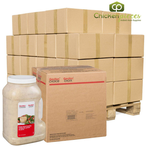  Gordon Choice GFS Poppy seed Dressing Bulk 3.78 Liters | 2/CASE | 50 CASES PER PALLET-(Total 100 units) 